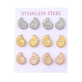 Ионное покрытие (ip) 304 серьги-гвоздики из нержавеющей стали