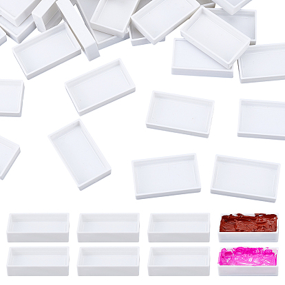 Прямоугольные пластиковые пустые кюветы для акварельных красок, для краски палитры