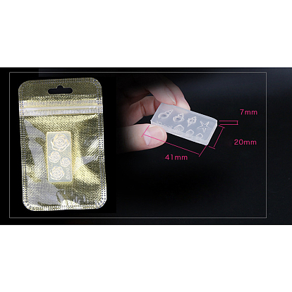 3D Silicone Molds, DIY Nail Beauty Making Resin Cabochon Jewelry Craft Mold Set
