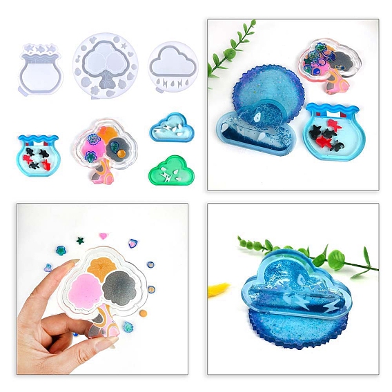 Силиконовые формы, формы для литья смолы, для уф-смолы, эпоксидная смола