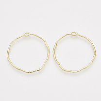 Alloy Open Back Bezel Pendants, For DIY UV Resin, Epoxy Resin, Pressed Flower Jewelry, Ring