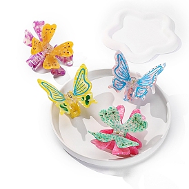 Cellulose Acetate Claw Hair Clips, Hair Accessories for Women & Girls, Butterfly