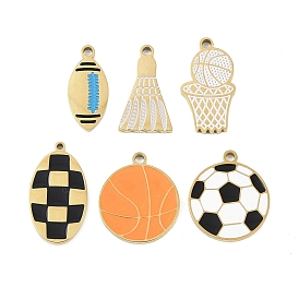 304 нержавеющей стальной эмали подвески, золотые