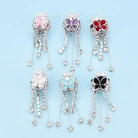 Бабочка и корона сплав горный хрусталь кисточка цепочка подвесные бусины, с акрилом и смолой, фокусные бусины для ручек с бусинами изготовление бижутерии брелок