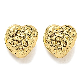 Heart Hoop Earrings, Brass Jewelry for Women, Cadmium Free & Lead Free