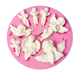 Food Grade Statue Silicone Molds, Fondant Molds, for DIY Cake Decoration, Chocolate, Candy, UV Resin & Epoxy Resin Jewelry Making, Angel