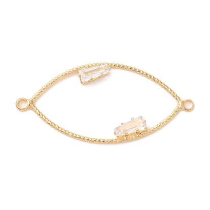 Подвески-соединители в виде конского глаза из латуни и прозрачного стекла, без кадмия, без никеля и без свинца, долговечный