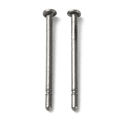 Titanium Stud Earring Findings, Screw Earring Pins