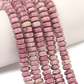 Природные родонит бисер нитей, шестиугольные бусины хейши