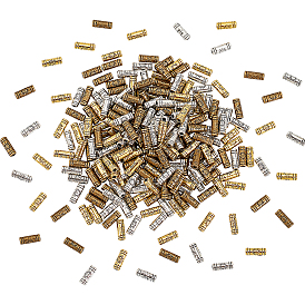 300Pcs 3 Colors Tibetan Style Alloy Beads, Cadmium Free & Lead Free, Column with Sun