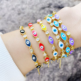 Bohemian Style Colorful Evil Eye Bracelet for Women - BRF15
