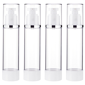 Пустые портативные пластиковые безвоздушные бутылки с насосом, многоразовая вакуумная пресс-бутылка, дорожный контейнер для основы с лосьоном, с крышкой из полипропилена