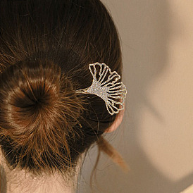 Minimalist Modern Metal Hairpin for Women, Elegant Summer Hairstyle Accessory with Vintage Charm
