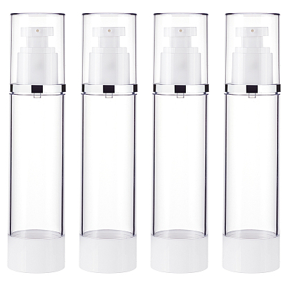 Пустые портативные пластиковые безвоздушные бутылки с насосом, многоразовая вакуумная пресс-бутылка, дорожный контейнер для основы с лосьоном, с крышкой из полипропилена