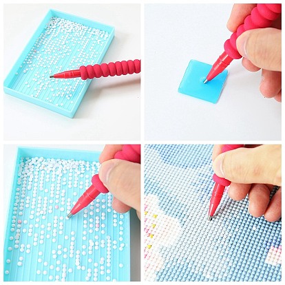 Christmas Theme Plastic Diamond Painting Point Drill Pen, Diamond Painting Accessories Embroidery Tool