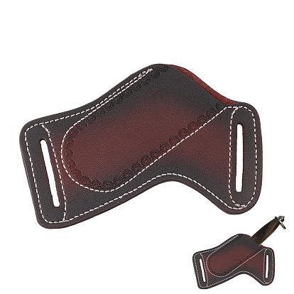 Leather Knife Sheath with Belt Loops