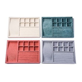 Съемный бархатный органайзер для украшений, подносы для сережек, ожерелий, колец