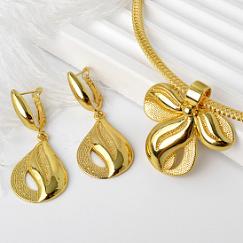 Комплекты из латунных подвесок и серег-колец, лист