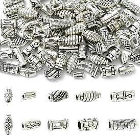 100 шт. 10 стили тибетский стиль цинковый сплав разделительные бусины, колонка
