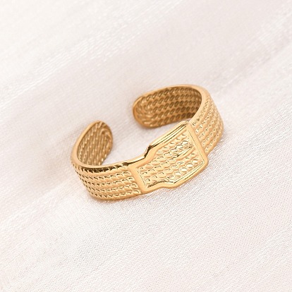 304 открытые манжеты из нержавеющей стали для женщин, ионное покрытие (ip)