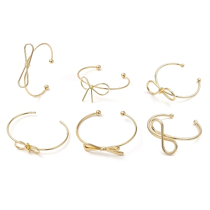 Латунь манжеты браслеты, долговечный, без свинца и без кадмия