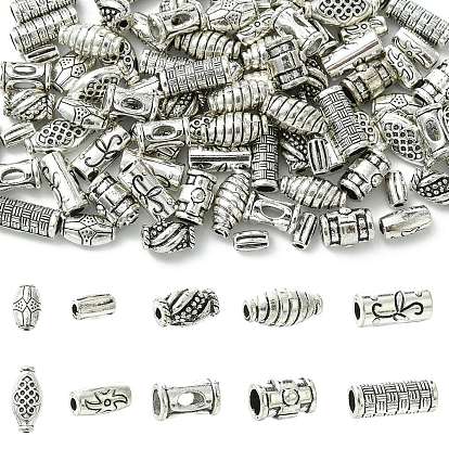 100 шт. 10 стили тибетский стиль цинковый сплав разделительные бусины, колонка