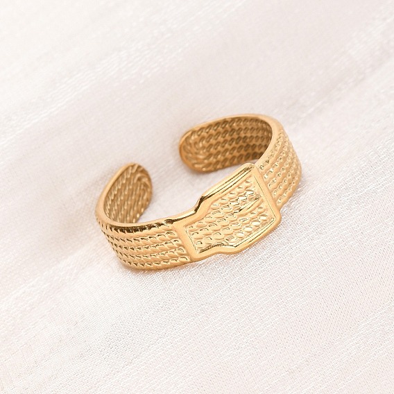 304 открытые манжеты из нержавеющей стали для женщин, ионное покрытие (ip)