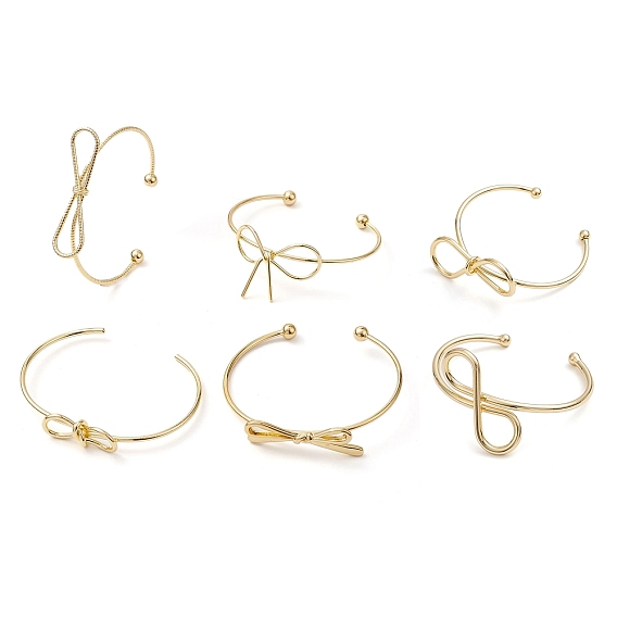 Латунь манжеты браслеты, долговечный, без свинца и без кадмия