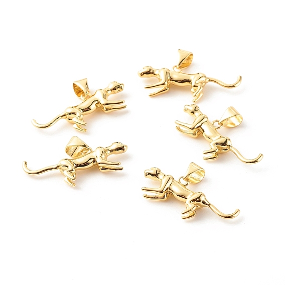 Латунные подвески, с целью перехода в кольце, без кадмия и без свинца, леопард