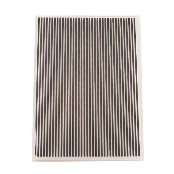 Transparent Plastic Embossing Template Folders, For DIY Scrapbooking/Photo Album Decorative/Embossed Paper, Stamp Sheets, Black