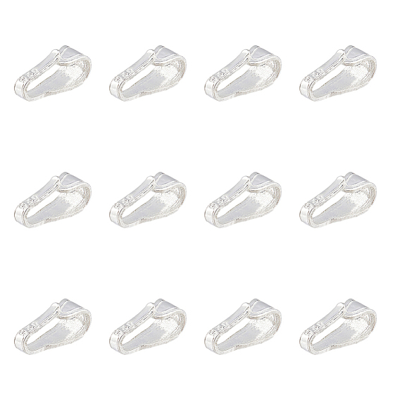 12 шт. 925 застежки-кнопки из стерлингового серебра, с печатью 925