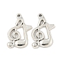 Тибетский стиль сплава цинка подвески, без свинца и без кадмия, музыкальная нота, 20.8x13x2 мм, отверстие : 1 мм, Около 454 шт / 500 г