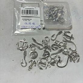 DIY Jewelry Making Findings Kits, including Tibetan Style Alloy Pendants & Hook Clasps