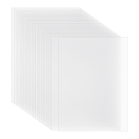 50шт. прямоугольные термоусадочные листы BOP-пленки, для изготовления ювелирных изделий и рисования