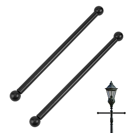 2 Sacs en fer pour lampadaire extérieur, support à bras croisé et échelle