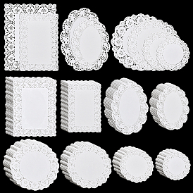 800шт. 8 стили кружевная бумага жиростойкая оберточная бумага, для кухонных принадлежностей для выпечки