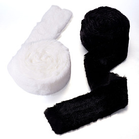 2 рулоны 2 цвета полиэстер-хлопок кроличья шерсть, принадлежности для изготовления поделок