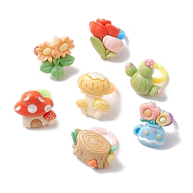 Cartoon Resin Rings for Child, Mixed Shape