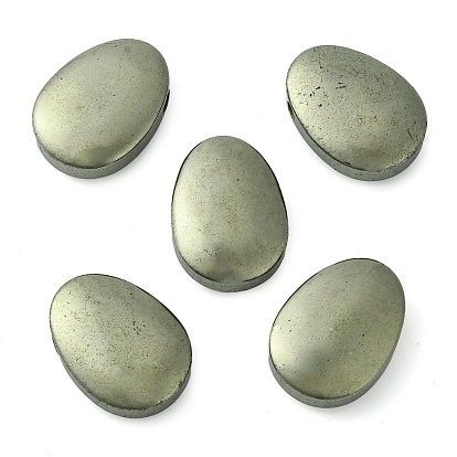 Natural Pyrite Beads, Pear, Top Drilled