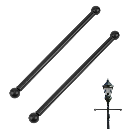 2 Bags Iron Outdoor Lamp Post Cross Arm Ladder Stand
