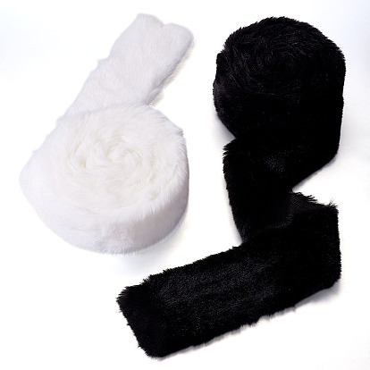 2 рулоны 2 цвета полиэстер-хлопок кроличья шерсть, принадлежности для изготовления поделок