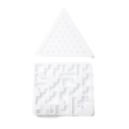 China Factory Pyramid Puzzle Silicone Molds, Resin Casting Molds