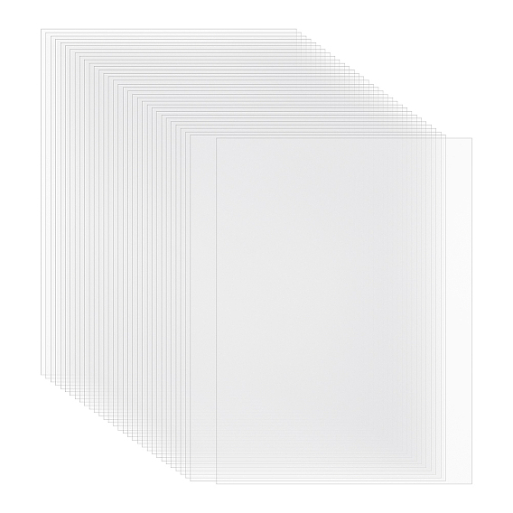 50шт. прямоугольные термоусадочные листы BOP-пленки, для изготовления ювелирных изделий и рисования