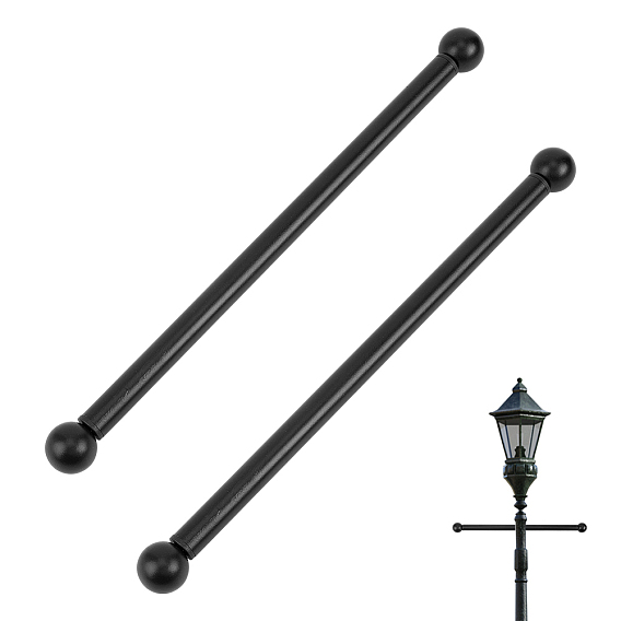 2 Bags Iron Outdoor Lamp Post Cross Arm Ladder Stand