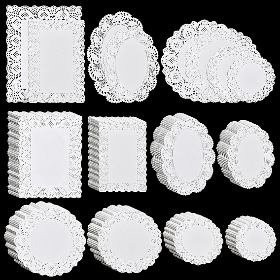 800шт. 8 стили кружевная бумага жиростойкая оберточная бумага, для кухонных принадлежностей для выпечки