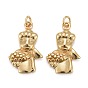 Brass Pendants, Long-Lasting Plated, Human