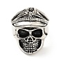 316 Stainless Steel Skull Finger Ring, Gothic Jewelry for Men Women