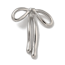 Alloy Pearl Pendants, Cadmium Free & Nickel Free & Lead Free, Bowknot Charms