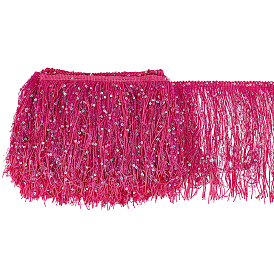 5m отделка из полиэстеровой ленты с пайетками и кисточками, аксессуары для одежды