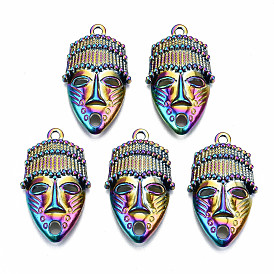 Rainbow Color Alloy Pendants, Cadmium Free & Lead Free, Human